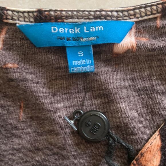 Derek Lam for Design Nation Women’s Printed Short Sleeve Shirt Size small - Picture 7 of 7